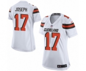 Women's Nike Cleveland Browns #17 Greg Joseph Game White NFL Jersey