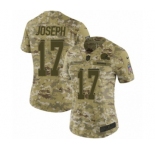 Women's Nike Cleveland Browns #17 Greg Joseph Limited Camo 2018 Salute to Service NFL Jersey