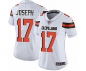 Women's Nike Cleveland Browns #17 Greg Joseph White Vapor Untouchable Limited Player NFL Jersey