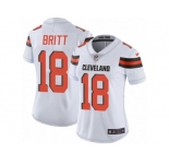 Women's Nike Cleveland Browns #18 Kenny Britt Vapor Untouchable Limited White NFL Jersey