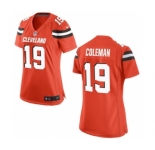Women's Nike Cleveland Browns #19 Corey Coleman Orange Alternate NFL Jersey