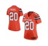 Women's Nike Cleveland Browns #20 Rahim Moore Limited Orange Alternate NFL Jersey