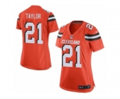 Women's Nike Cleveland Browns #21 Jamar Taylor Game Orange Alternate NFL Jersey
