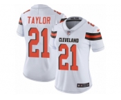 Women's Nike Cleveland Browns #21 Jamar Taylor Vapor Untouchable Limited White NFL Jersey