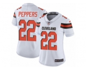 Women's Nike Cleveland Browns #22 Jabrill Peppers White Vapor Untouchable Limited Player NFL Jersey