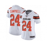 Women's Nike Cleveland Browns #24 Ibraheim Campbell Vapor Untouchable Limited White NFL Jersey