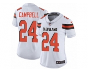Women's Nike Cleveland Browns #24 Ibraheim Campbell Vapor Untouchable Limited White NFL Jersey