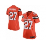 Women's Nike Cleveland Browns #27 Jabrill Peppers Limited Orange Alternate NFL Jersey