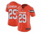 Women's Nike Cleveland Browns #29 Duke Johnson Vapor Untouchable Limited Orange Alternate NFL Jersey