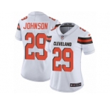 Women's Nike Cleveland Browns #29 Duke Johnson Vapor Untouchable Limited White NFL Jersey
