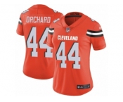 Women's Nike Cleveland Browns #44 Nate Orchard Limited Orange Alternate NFL Jersey
