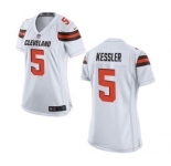 Women's Nike Cleveland Browns #5 Cody Kessler White NFL Jersey