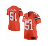 Women's Nike Cleveland Browns #51 Jamie Collins Limited Orange Alternate NFL Jersey