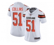 Women's Nike Cleveland Browns #51 Jamie Collins Vapor Untouchable Limited White NFL Jersey