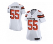 Women's Nike Cleveland Browns #55 Danny Shelton Game White NFL Jersey