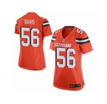 Women's Nike Cleveland Browns #56 DeMario Davis Limited Orange Alternate NFL Jersey