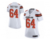 Women's Nike Cleveland Browns #64 JC Tretter Limited White NFL Jersey