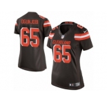 Women's Nike Cleveland Browns #65 Larry Ogunjobi Limited Brown Team Color NFL Jersey