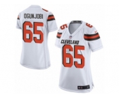 Women's Nike Cleveland Browns #65 Larry Ogunjobi Limited White NFL Jersey