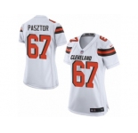 Women's Nike Cleveland Browns #67 Austin Pasztor Limited White NFL Jersey