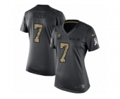 Women's Nike Cleveland Browns #7 DeShone Kizer Limited Black 2016 Salute to Service NFL Jersey