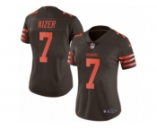 Women's Nike Cleveland Browns #7 DeShone Kizer Limited Brown Rush NFL Jersey
