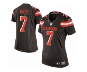 Women's Nike Cleveland Browns #7 DeShone Kizer Limited Brown Team Color NFL Jersey