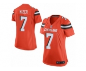 Women's Nike Cleveland Browns #7 DeShone Kizer Limited Orange Alternate NFL Jersey