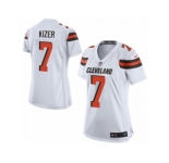 Women's Nike Cleveland Browns #7 DeShone Kizer Limited White NFL Jersey