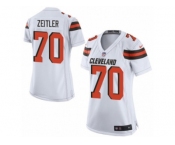 Women's Nike Cleveland Browns #70 Kevin Zeitler Limited White NFL Jersey