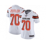 Women's Nike Cleveland Browns #70 Kevin Zeitler Vapor Untouchable Limited White NFL Jersey