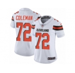 Women's Nike Cleveland Browns #72 Shon Coleman Vapor Untouchable Limited White NFL Jersey