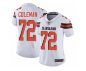 Women's Nike Cleveland Browns #72 Shon Coleman Vapor Untouchable Limited White NFL Jersey