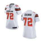Women's Nike Cleveland Browns #72 Shon Coleman White NFL Jersey
