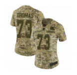 Women's Nike Cleveland Browns #73 Joe Thomas Limited Camo 2018 Salute to Service NFL Jersey