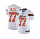 Women's Nike Cleveland Browns #77 John Greco Vapor Untouchable Limited White NFL Jersey