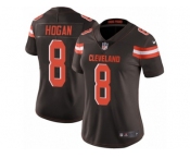 Women's Nike Cleveland Browns #8 Kevin Hogan Vapor Untouchable Limited Brown Team Color NFL Jersey