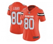 Women's Nike Cleveland Browns #80 Ricardo Louis Vapor Untouchable Limited Orange Alternate NFL Jersey