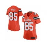 Women's Nike Cleveland Browns #85 David Njoku Limited Orange Alternate NFL Jersey