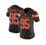Women's Nike Cleveland Browns #95 Myles Garrett Vapor Untouchable Limited Brown Team Color NFL Jersey