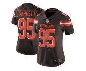 Women's Nike Cleveland Browns #95 Myles Garrett Vapor Untouchable Limited Brown Team Color NFL Jersey