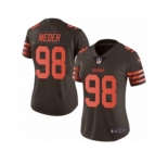 Women's Nike Cleveland Browns #98 Jamie Meder Limited Brown Rush NFL Jersey