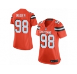 Women's Nike Cleveland Browns #98 Jamie Meder Limited Orange Alternate NFL Jersey