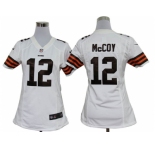 nike women nfl jerseys cleveland browns #12 mccoy white[nike]