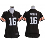 nike women nfl jerseys cleveland browns #16 joshua cribbs brown[nike]