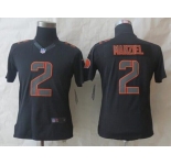 nike women nfl jerseys cleveland browns #2 manziel black[nike impact limited]
