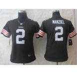 nike women nfl jerseys cleveland browns #2 manziel brown[nike limited]