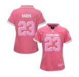 nike women nfl jerseys cleveland browns #23 haden pink[nike 2015]