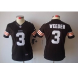 nike women nfl jerseys cleveland browns #3 weeden brown[nike limited]