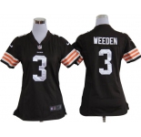 nike women nfl jerseys cleveland browns #3 weeden brown[nike]